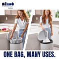 thumbnail image 5 of Plasticplace Trash Bags Compatible with simplehuman Code M Packs, White Drawstring Garbage Liners 12 Gallon / 45 Liter,, 5 of 5