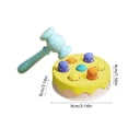 thumbnail image 3 of Yellow Childrens Educational Whack A Mole Toy For Hand Eye Coordination And Speed Training Whack A Mole Game For Kids Hand Eye Coordination Training Toy, 3 of 6