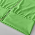 thumbnail image 3 of IROINNID Survêtement pour Femmes Ensemble 2 Pcs Offres Couleur Col Montant Revers Ensemble de Chandail de Sport Ensemble de Tenues de Sport, Vert, 3 of 6
