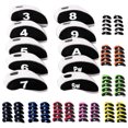 thumbnail image 2 of Bangcool 10PCS Golf Club Head Covers Color Patchwork Wedge Head Covers Golf Iron Covers with Number Design, 2 of 5