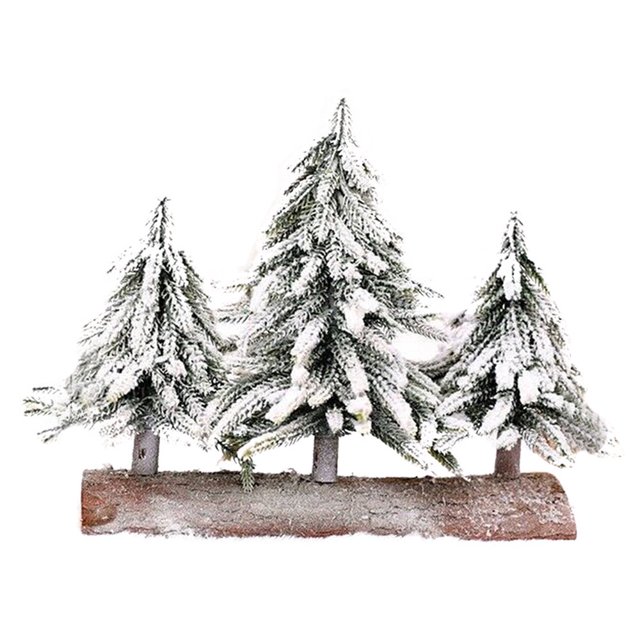 Mini Flocking Cedar Christmas Tree Desktop Decoration Christmas Tree Artificial Green Plants