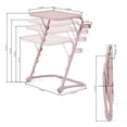 thumbnail image 4 of Homycasa Plateau de Salle à Manger TV Pliant Réglable avec Porte-Gobelet Pink, 4 of 6