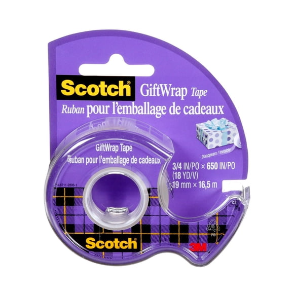 Ruban pour l’emballage de cadeaux Scotch®, 15-C, 19 mm x 16,5 m (3/4 po x 18 v)