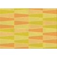 thumbnail image 1 of Ahgly Company Machine Washable Indoor Rectangle Transitional Banana Yellow Area Rugs, 2' x 4', 1 of 7