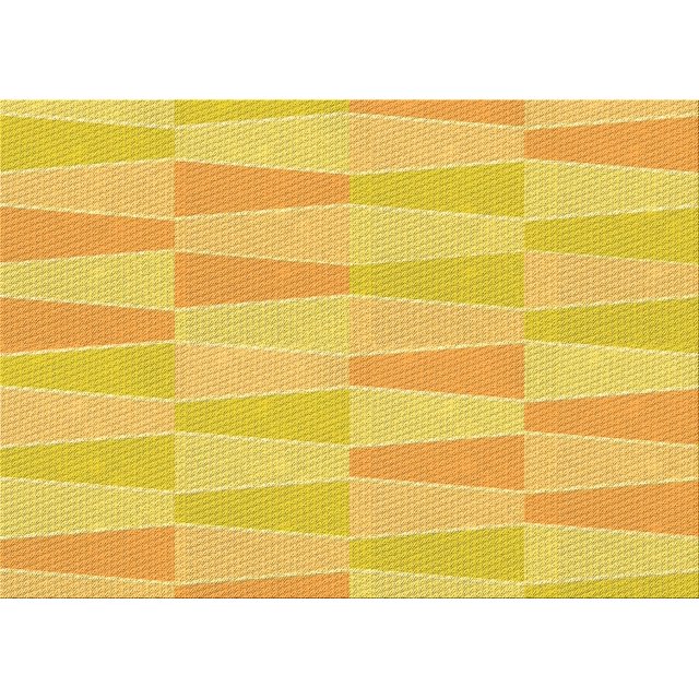 Ahgly Company Machine Washable Indoor Rectangle Transitional Banana Yellow Area Rugs, 2' x 4'