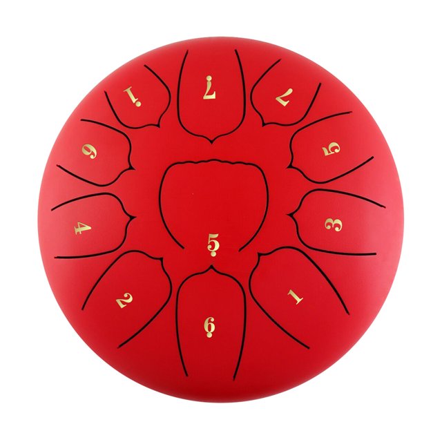 Amdohai 10 Inch Steel Tongue Drum 11 Notes Handpan Drum