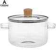 thumbnail image 3 of Glass Cooking Pot with Lid, Heat Resistant Borosilicate Cookware Glass, 3 of 8
