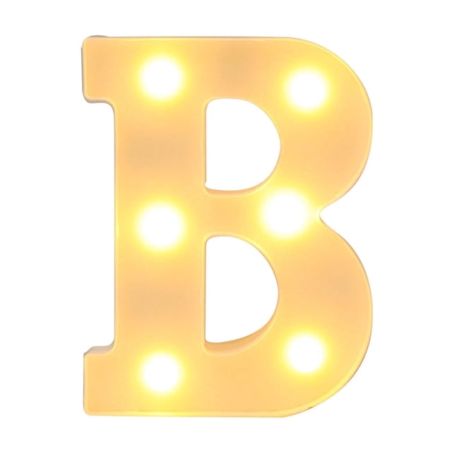 Light Up Letters, White Led Lights Alphabet LED White Plastic Letters for Standing or Hanging Decor