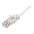 thumbnail image 1 of StarTech.com 3 ft. (0.9 m) Cat5e Ethernet Cable - Power Over Ethernet - Snagless - White - Ethernet Network Cable (45PATCH3WH) - Patch cable - RJ-45 (M) to RJ-45 (M) - 3 ft - UTP - CAT 5e - snagless - white - for P/N: DKT30CVAGPD, US1GC30A, 1 of 2