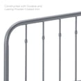 thumbnail image 4 of Modway Lennon Modern Farmhouse Metal Adjustable Headboard, Queen, Gray, 4 of 7