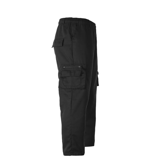 Men Cargo Pants Slim Fit Zipper Elastic Joggers Work Military Tactical Chino Utility Combat Pants Trousers with Pockets