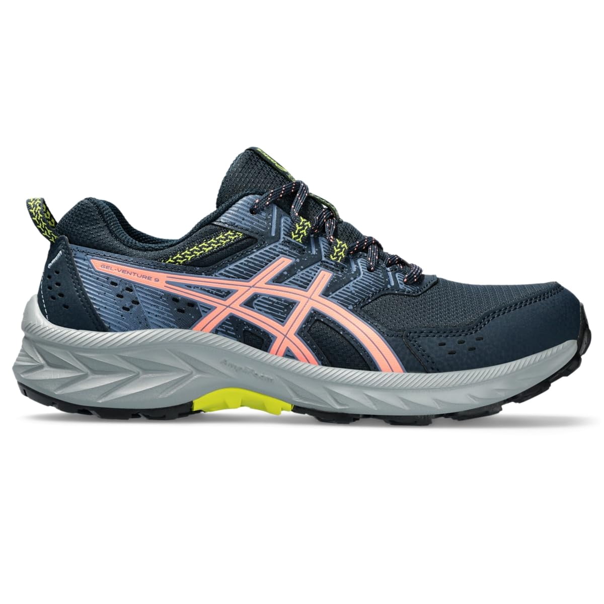 ASICS Women's Gel-Venture 9 Running Shoes, 5, French Blue/Sun Coral