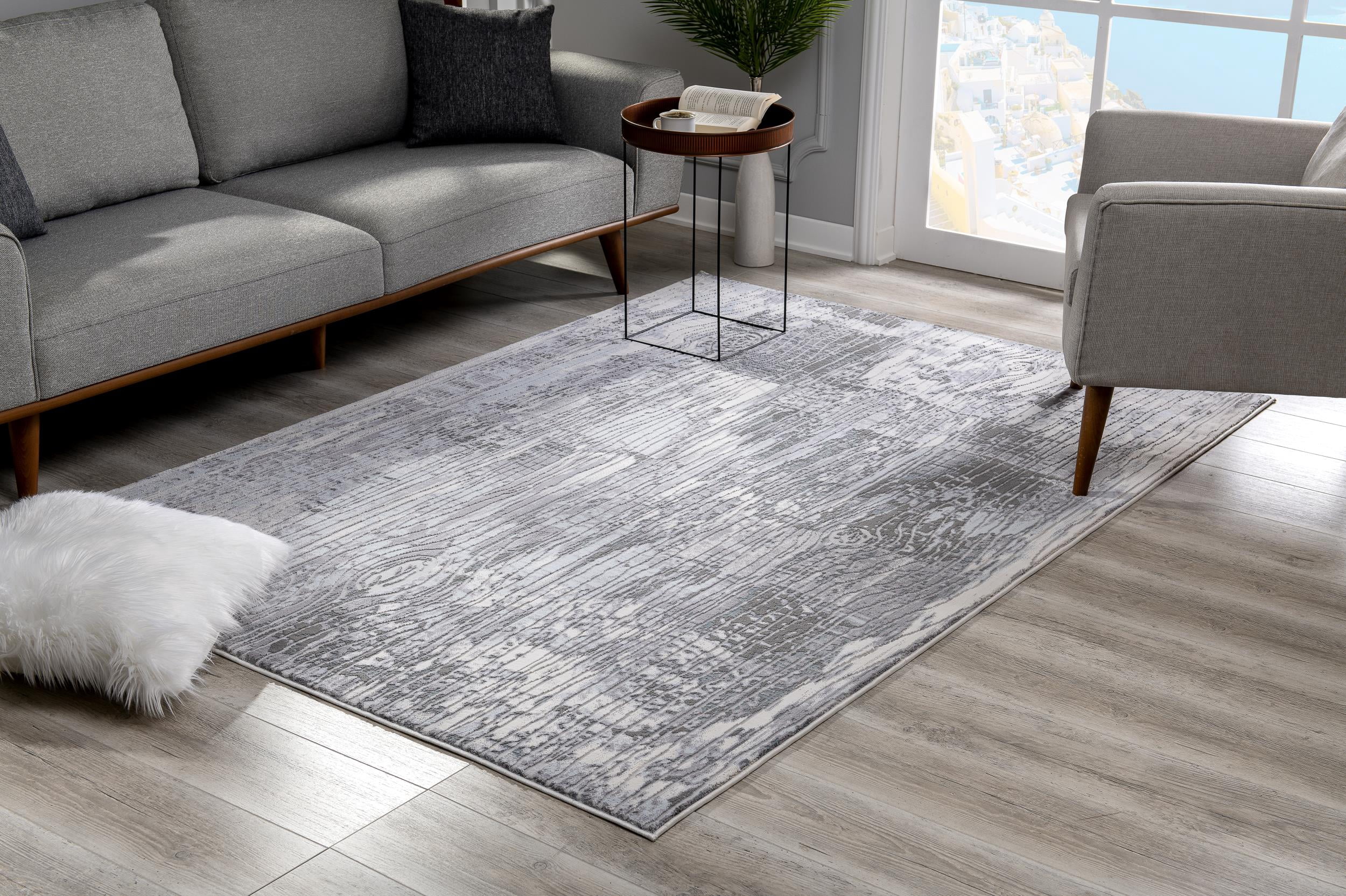 Rug Branch Oasis Collection Tapis de couloir abstrait moderne