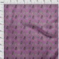thumbnail image 4 of oneOone Velvet Magenta Fabric Leaves Sewing Craft Projects Fabric Prints By Yard 58 Inch Wide, 4 of 5