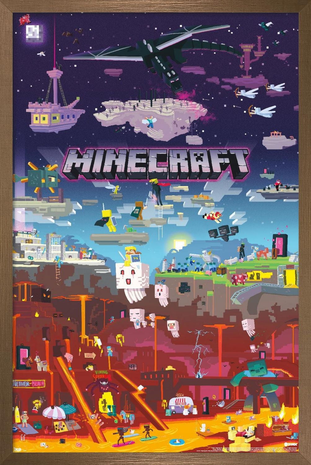 Minecraft - World Beyond Wall Poster