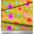 thumbnail image 3 of Soimoi Cotton Duck Fabric Artistic Floral Print Fabric by Yard 56 Inch Wide, 3 of 3