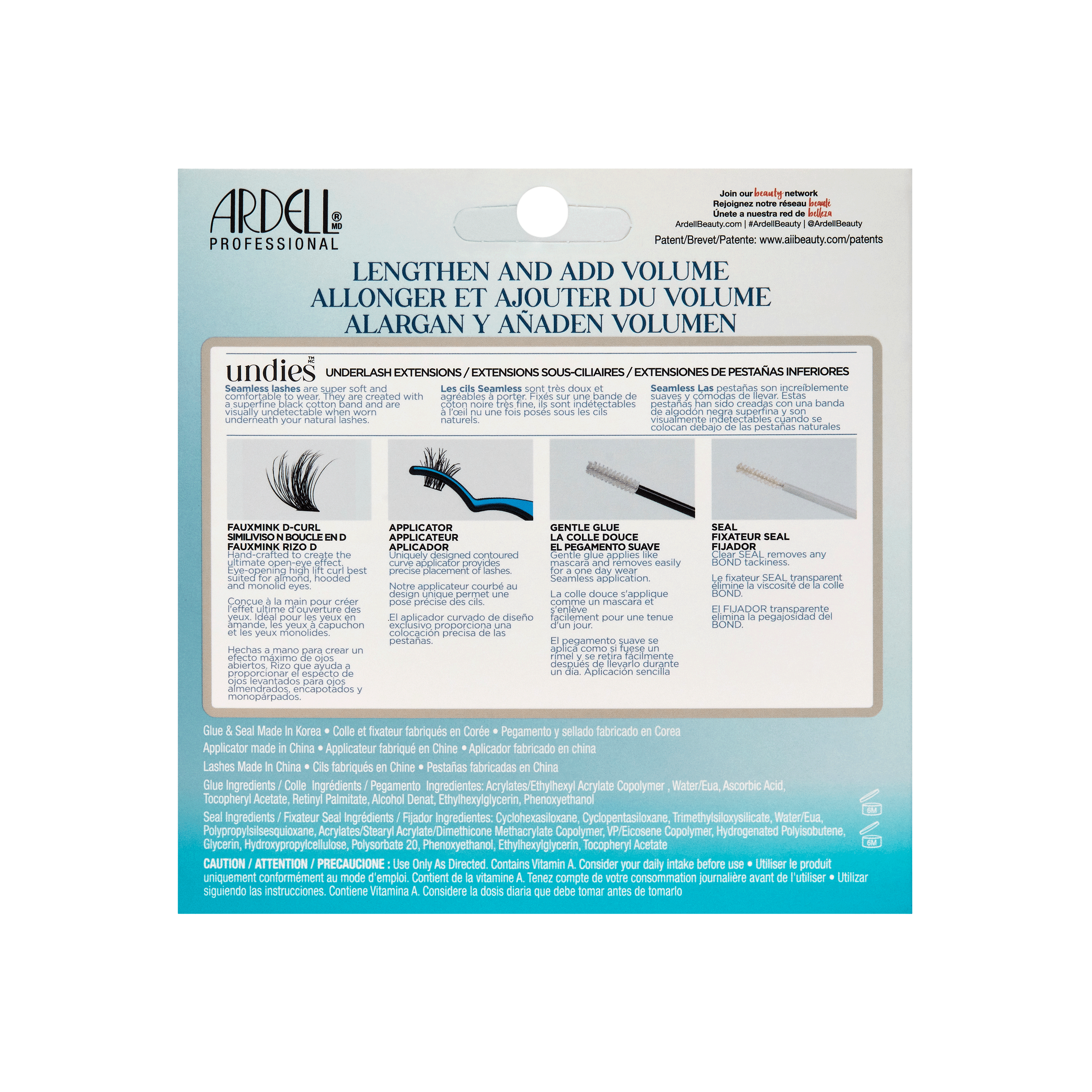 Ardell - Seamless 1 Day Extensions D Curl Kit