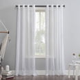 thumbnail image 1 of Mainstays Crushed Voile Window Curtains Panel Pair, 1 of 7