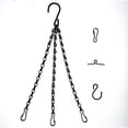 thumbnail image 2 of fastboy White Durable 3 Leg Hanger Replacement Chain For Metal Hanging Basket Hanging Chain Set Container Rattan Easy To Hanging black Chain 40cm, 2 of 6