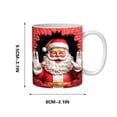 thumbnail image 3 of Aqestyerly Christmas Inflatable Mug Snowman Santa Mug Puffy Coffee Mug Press Gift Holiday Ceramic Mug With Handle HWRETIE, 3 of 5
