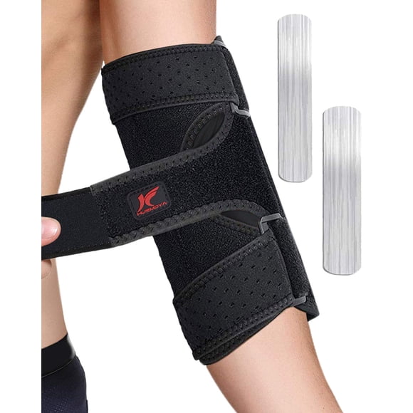Hurmoya Elbow Brace for Cubital Tunnel Syndrome & Ulnar Nerve Pain Relief - Adjustable Compression Sleeve (Medium, Unisex)
