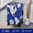 thumbnail image 2 of Luggage Cover Protector Travel Suitcase Covers Protective Skin for Carry On Baggage Fit 18-20 Inch Luggage, 2 of 5