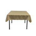 thumbnail image 1 of LA Linen TCpop52x52-TaupeP13 Nappe Carrée en Polyester Popeline, Taupe - 52 x 52 Po., 1 of 2