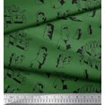 thumbnail image 2 of Soimoi Rayon Fabric Easter Island Statue Face Print Fabric by Yard 42 Inch Wide, 2 of 3