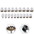 thumbnail image 2 of Lefu 12 Point Mirror Short Socket Head 3/8inch Drive Torx Bit Ratchet Wrench Adapter, 2 of 8