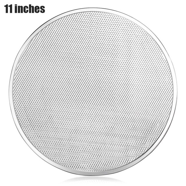 Kitchen Mesh Pizza Screen Baking Thin Crust Tray Mesh Aluminum Wire Pan Pizza Baking Tool 11 inch