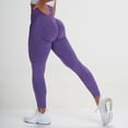 thumbnail image 2 of Kcodviy Yoga Pantalon de Sport Coloré Rehausse-Fesses Pantalon de Robe de Yoga pour Femmes Pantalon D\'entraînement Physique pour Femmes Taille Haute Course Taille Haute Pantalon de Yoga Pantalon de Yoga, 2 of 4
