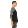 thumbnail image 3 of Bella + Canvas Unisex 3/4-Sleeve Baseball T-Shirt, 3 of 3
