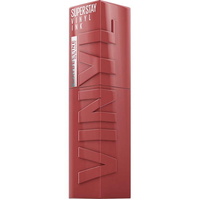 Rouge à lèvres liquide Super Stay Vinyl Ink de Maybelline New York longue tenue et sans bavures, couleur ultrapigmentée et brillance instantanée, fearless ,4.2 ml