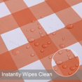 thumbnail image 3 of ORUYROP 100% Waterproof Vinyl Table Cloth, Oil-Proof Spill-Proof PVC Rectangle Tablecloth, Wipeable Plastic Table Cover for Outdoor, Picnic, Camping, 3 of 7