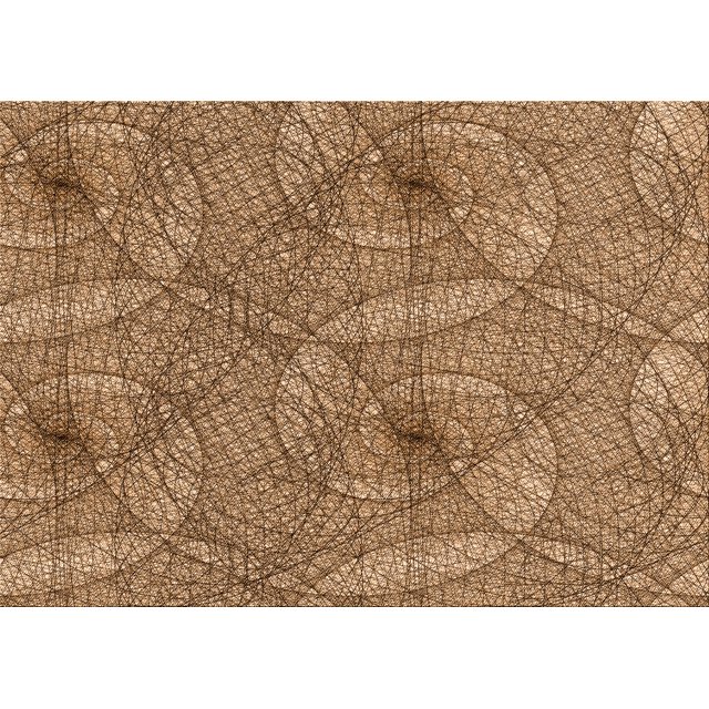 Ahgly Tapis Rectangulaire Lavable en Machine Intérieur Transitionnel Brun Selle, 4 Pieds x 6 Pieds