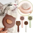 thumbnail image 4 of Pet Comb Stainless Steel Pin PP Material One Click Hair Removal Massage Effect Easy Clean for Cats Dogs Shedding Management, 4 of 4