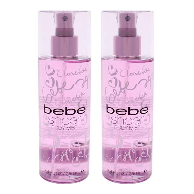 Bebe Sheer par Bebe pour Femmes - Bruine pour le Corps 8,4 oz - Lot de 2