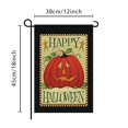 thumbnail image 4 of Halloween Home Pumpkin Garden Banner Linen Double-Sided Pattern Banner, 4 of 4