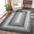 thumbnail image 1 of Garvee 5' x 7' Washable Rug Braided Printed Area Rug Modern Indoor Floor Carpet Rustic Accent Rug Low Pile Non-Slip Rug for Living Room Bedroom, Gray, 1 of 6
