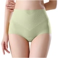 thumbnail image 3 of Womens Stretch High Waisted Seamless Underwear No Show Tummy Control Panties Soft Postpartum Full Coverage Briefs, 3 of 7