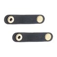 thumbnail image 2 of TISHITA 2 pcs shoulder bag strap with button handmade strap clutch bag handle strap anti Black, 2 of 7