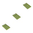 thumbnail image 3 of Youkk Polyester Chenille Bath Mat - Strong Water Absorption Exquisite Crafted Soft Texture No Shedding Yellow Green 40cm*60cm 3Set, 3 of 6