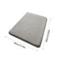 thumbnail image 3 of TIMIFIS Bathroom Rugs Solid Color Long Cotton Velvet Carpet Super Absorbent Thick Plush Against Slip Floor Mat Home Bathroom Foot Mat Bath Mat, 3 of 6