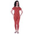 thumbnail image 1 of Moomaya Nightwear Set Watermelon Embroidery Slimfit Pyjamas Sleepwear 2 Pcs Set, 1 of 6