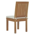 thumbnail image 3 of Modway Marina 7 Piece Outdoor Patio Teak Dining Set in Natural White, 3 of 9