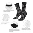 thumbnail image 4 of Lsque Turtle Printed Men's Crew Socks, Soft Durable Breathable Moisture-Wicking with Odor Control Cotton socks, 4 of 6