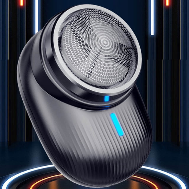 EGNMCR Electric Shaver For Men,Mini-Shave Portable Electric Shaver Pocket Size Portable Shaver Wet And Dry Men USB Rechargeable Shaver Charging Display Easy One-Button Pocket Shave