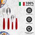 thumbnail image 4 of ARIMI Nilu Italian Stainless Steel 24 Piece Flatware Set - Service for 6 - Red Handle, 4 of 4