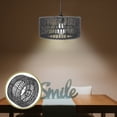 thumbnail image 4 of SHISUYAN Straw Rope Lampshade Hanging Lamp Cover Rustic Straw Pendant Woven Light Cover Size S, 4 of 7