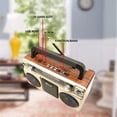 thumbnail image 3 of RONSHIN RX-880D Enregistreur Radio Portable Haut-Parleurs Style Rétro Antique Radio à Cassette pour Extérieur Radio Multibande, AM, FM, SW, USB, MP3, 3 of 8
